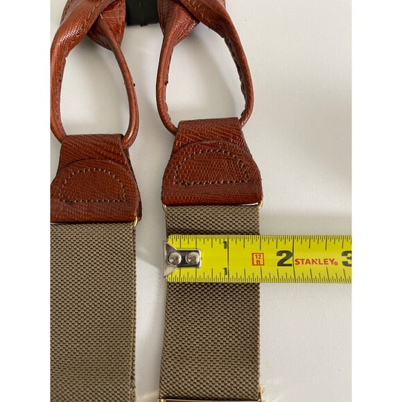 NWT B&G N.Y. Mens Suspenders Braces Made in England Adjustable Corp Quiet Luxury - Picture 7 of 8